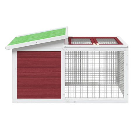 Vidaxl Rabbit Hutch 100.5x54x55 cm Solid fyrretræ