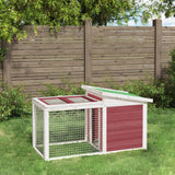 Vidaxl Rabbit Hutch 100.5x54x55 cm Solid fyrretræ