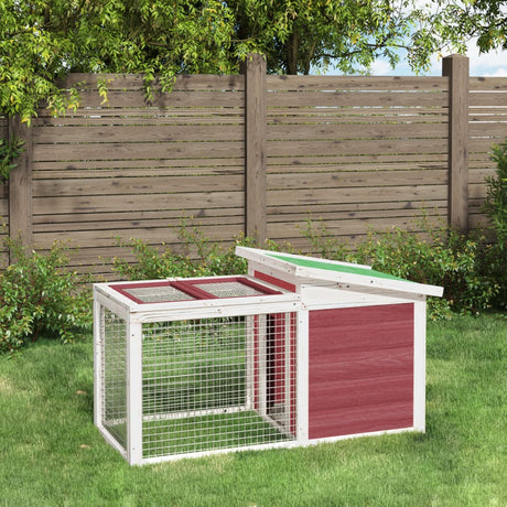 Vidaxl Rabbit Hutch 100.5x54x55 cm Solid fyrretræ