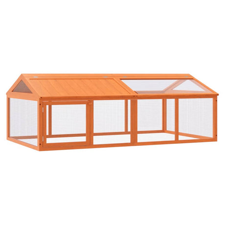 Vidaxx Animal Run 200x112.5x74 cm Solid fyrretræbrun