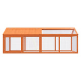 Vidaxx Animal Run 200x112.5x74 cm Solid fyrretræbrun
