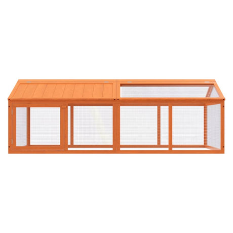 Vidaxx Animal Run 200x112.5x74 cm Solid fyrretræbrun