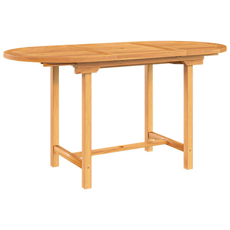 Vidaxl tuintafel verlengbaar 110-160x80x75 cm massief teakhout
