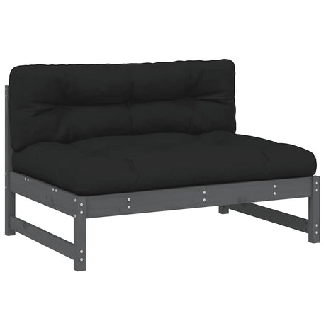 Vidaxl middenbank 120x80 cm massief grenenhout grijs