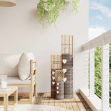 Vidaxl Candle Indehavers 3 pcs Wicker Gray