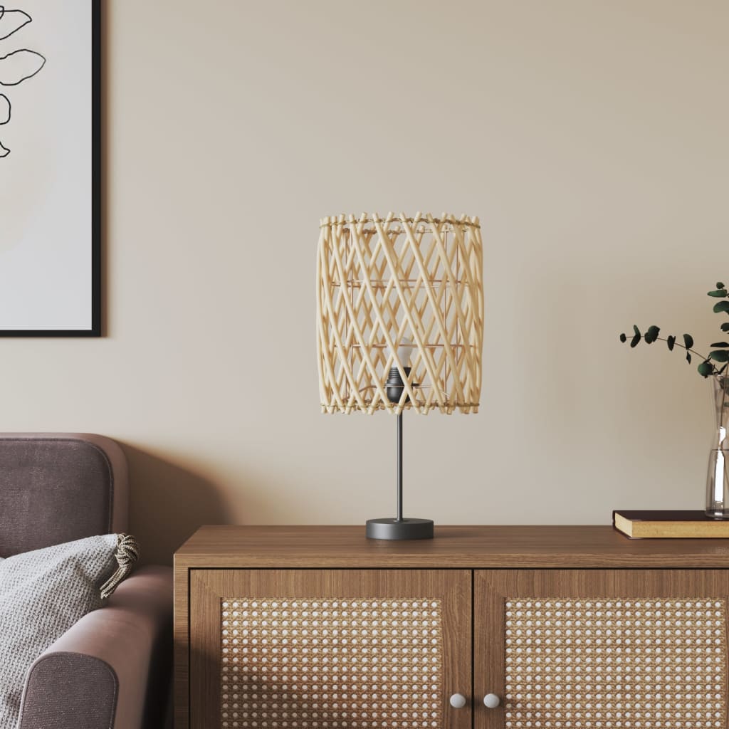 VIDAXXL LAMPSHADE Ø23X28 CM WICKER