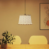 Vidaxx loft lampeskærm Ø40x26 cm kurv hvid