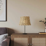 Vidaxl Lampshade Ø20X15 CM Wicker Brown