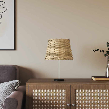 Vidaxl Lampshade Ø20X15 CM Wicker Brown