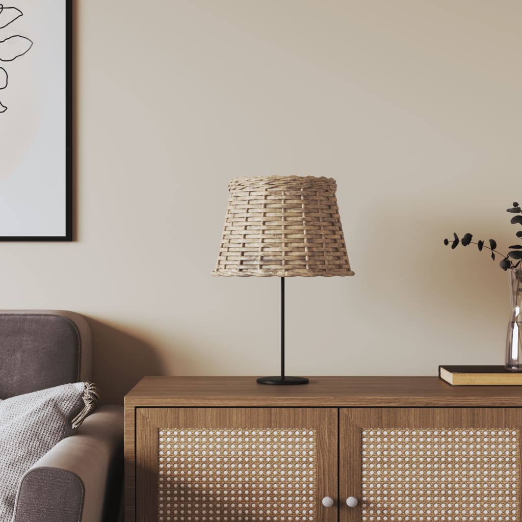 Vidaxxl Lampshade Ø25X17 CM Wicker Brown