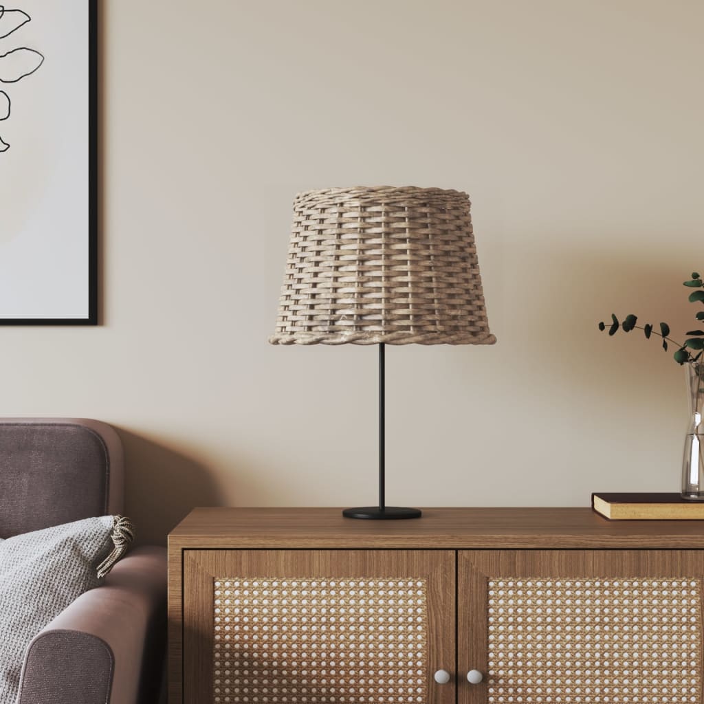 Vidaxl Lampshade Ø40X26 CM Wicker Brown