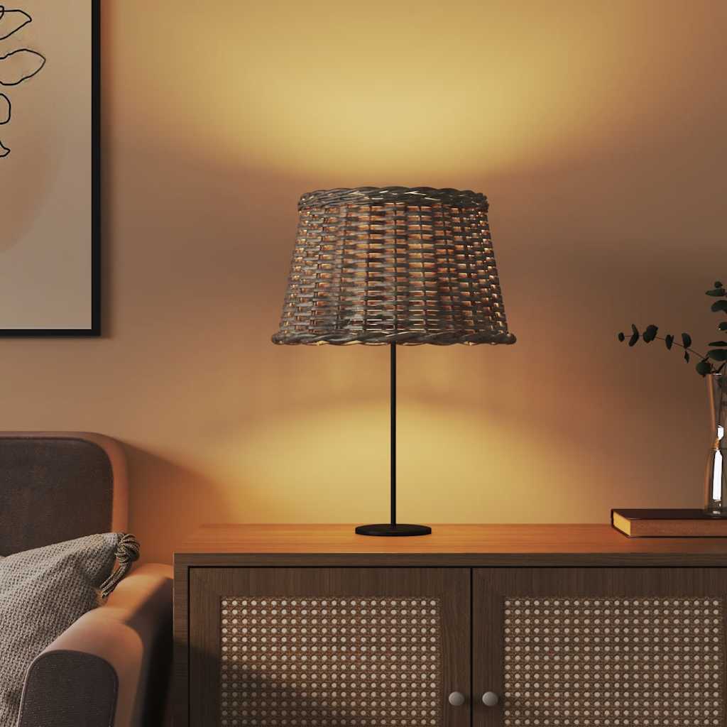 Vidaxxl Lampshade Ø45X28 CM Wicker Brown