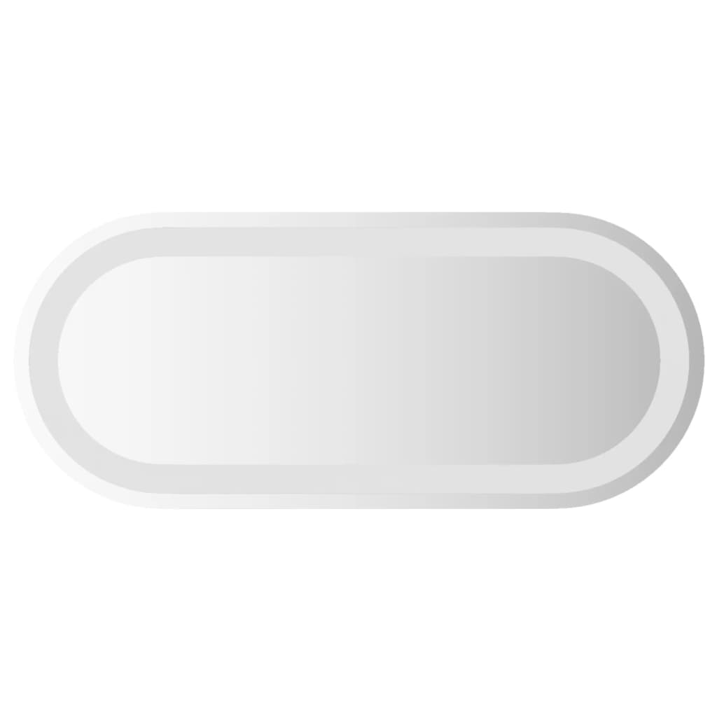 Vidaxl badeværelse spejl LED oval 60x25 cm