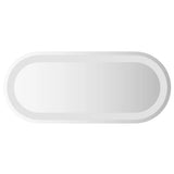 Vidaxl badeværelse spejl LED oval 60x25 cm