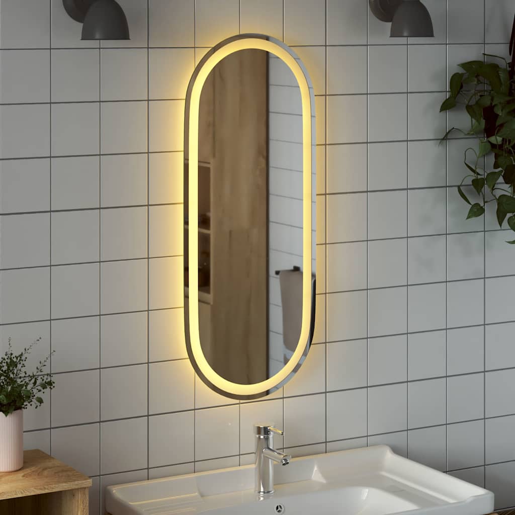 Vidaxx badeværelsesspejl LED oval 90x40 cm