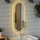Vidaxx badeværelsesspejl LED oval 100x45 cm