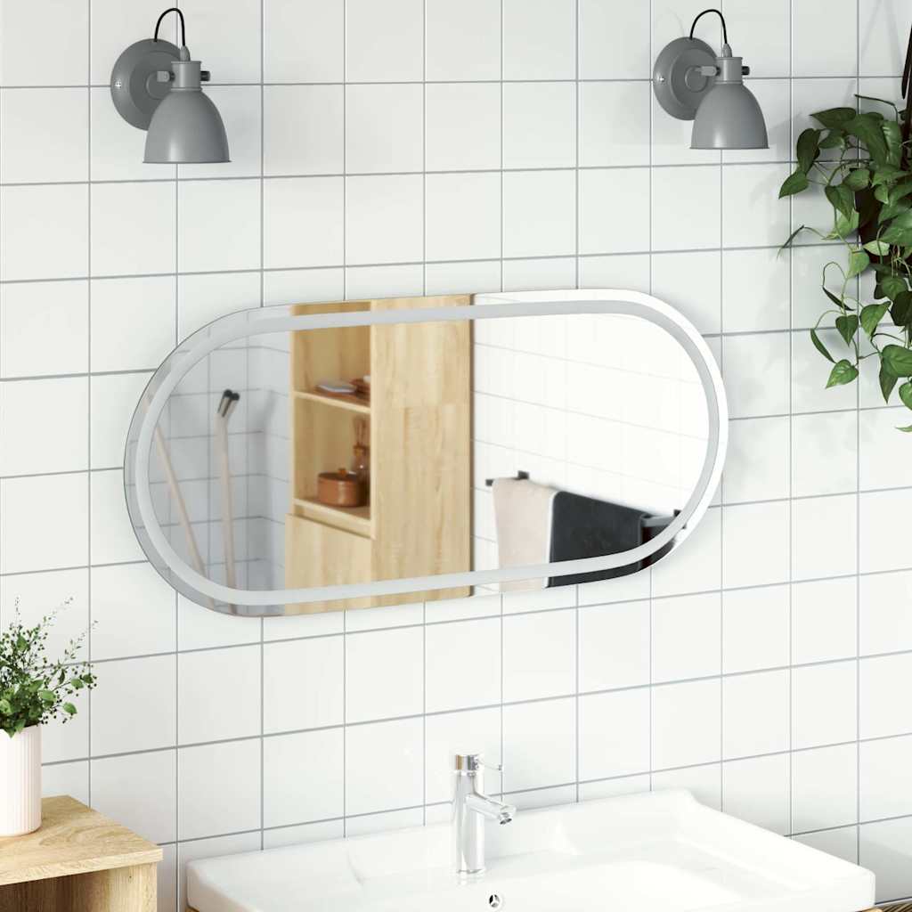 Vidaxx badeværelsesspejl LED oval 100x45 cm