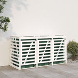 Vidaxl containeropbevaring Triple Solid Pine Wood White
