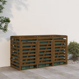 Vidaxl containeropbevaring Triple Solid Pine Wood Honey Brown