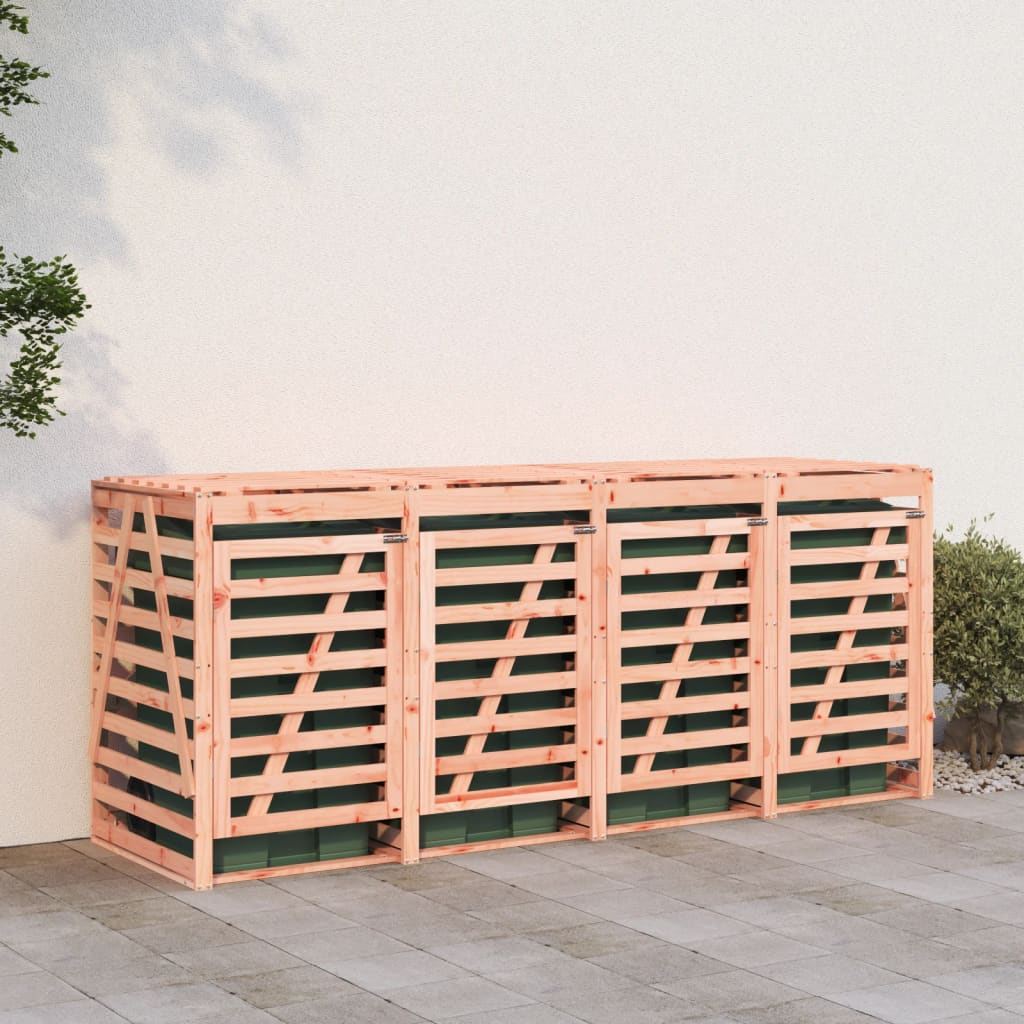 Vidaxl Container Storage Quadruple Solid Douglas Wood