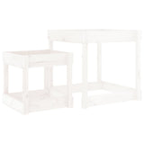 Vidaxl Sand Tabeller 2 Pcs Solid Pine Wood White