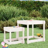 Vidaxl Sand Tabeller 2 Pcs Solid Pine Wood White