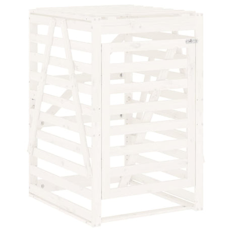 Vidaxx containeropbevaring 84x90x128,5 cm fast fyrretræ hvid