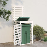 Vidaxx containeropbevaring 84x90x128,5 cm fast fyrretræ hvid
