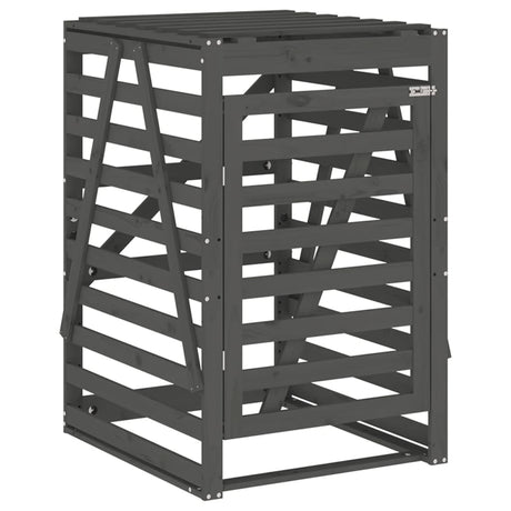 Vidaxx containeropbevaring 84x90x128,5 cm fast fyrretræ grå