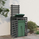 Vidaxx containeropbevaring 84x90x128,5 cm fast fyrretræ grå