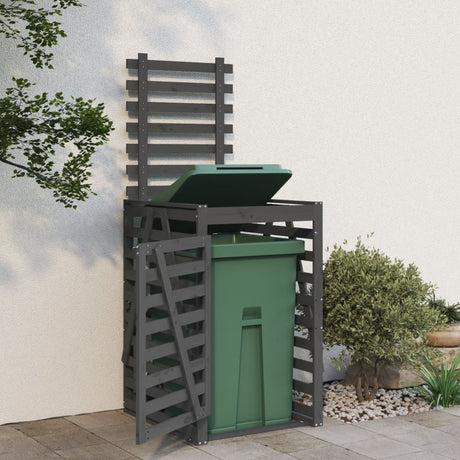 Vidaxx containeropbevaring 84x90x128,5 cm fast fyrretræ grå