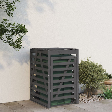 Vidaxx containeropbevaring 84x90x128,5 cm fast fyrretræ grå