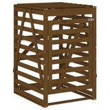 Vidaxx containeropbevaring 84x90x128,5 cm Solid fyrretræ Honningbrun