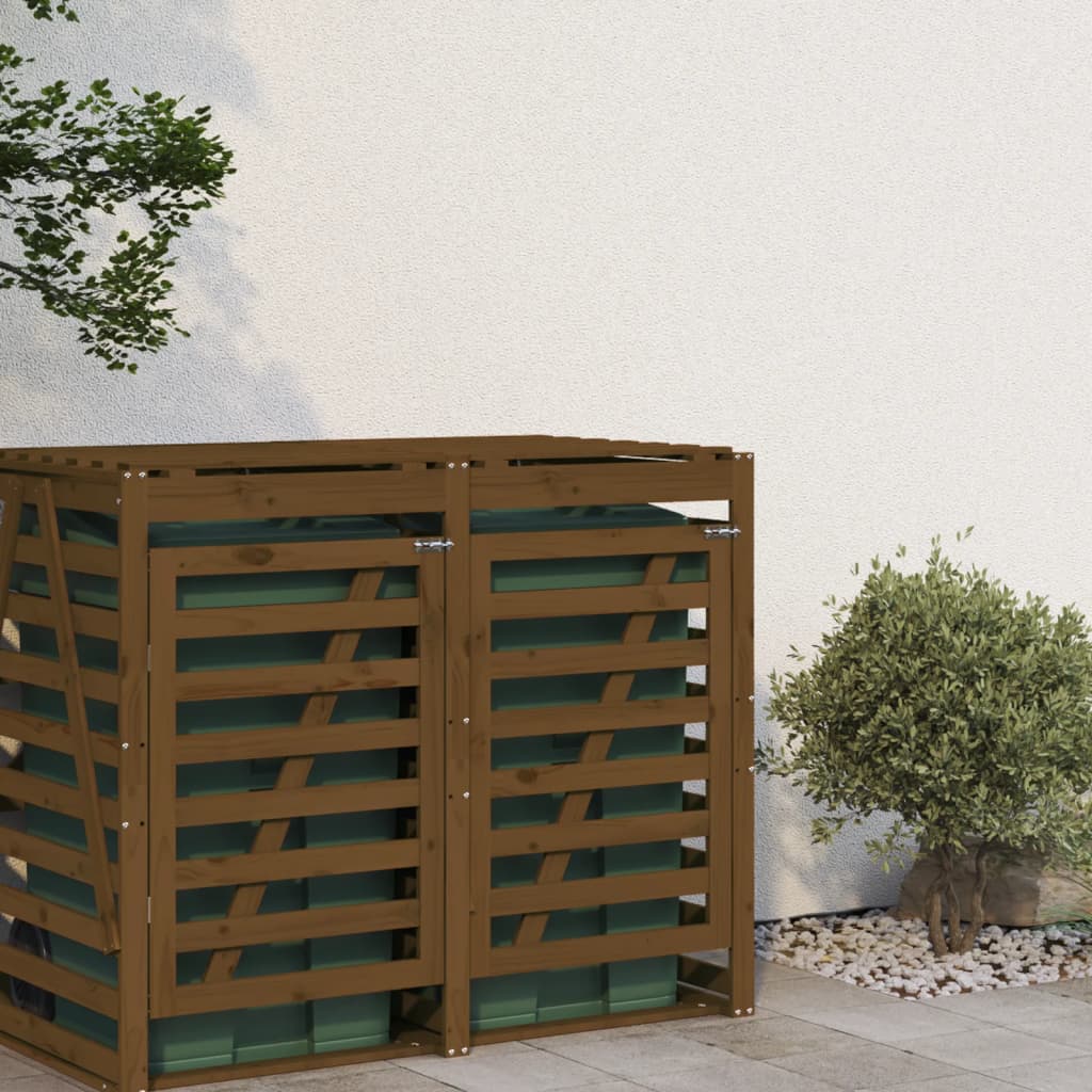 Vidaxx Container Storage Extension Solid Pine Wood Honey Brown