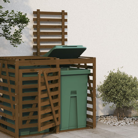 Vidaxx Container Storage Extension Solid Pine Wood Honey Brown