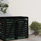 Vidaxx container opbevaring forlængelse solid fyrretræ sort