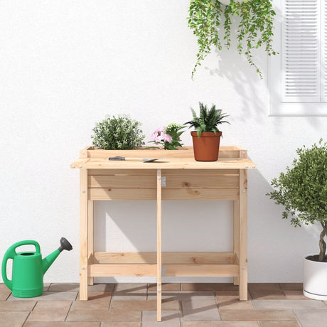 Vidaxx Planter med foldetabler Top lavet af fast fyrretræ
