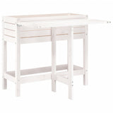 Vidaxx Planter med foldetabler Top Solid Pine Wood White