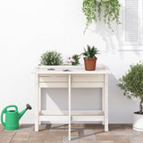 Vidaxx Planter med foldetabler Top Solid Pine Wood White