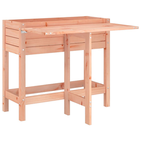 VIDAXXL PLANTER MED Foldet Bordplade Lavet af Solid Douglas Wood