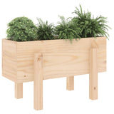 Vidaxl plantenbak 62x30x38 cm massief grenenhout