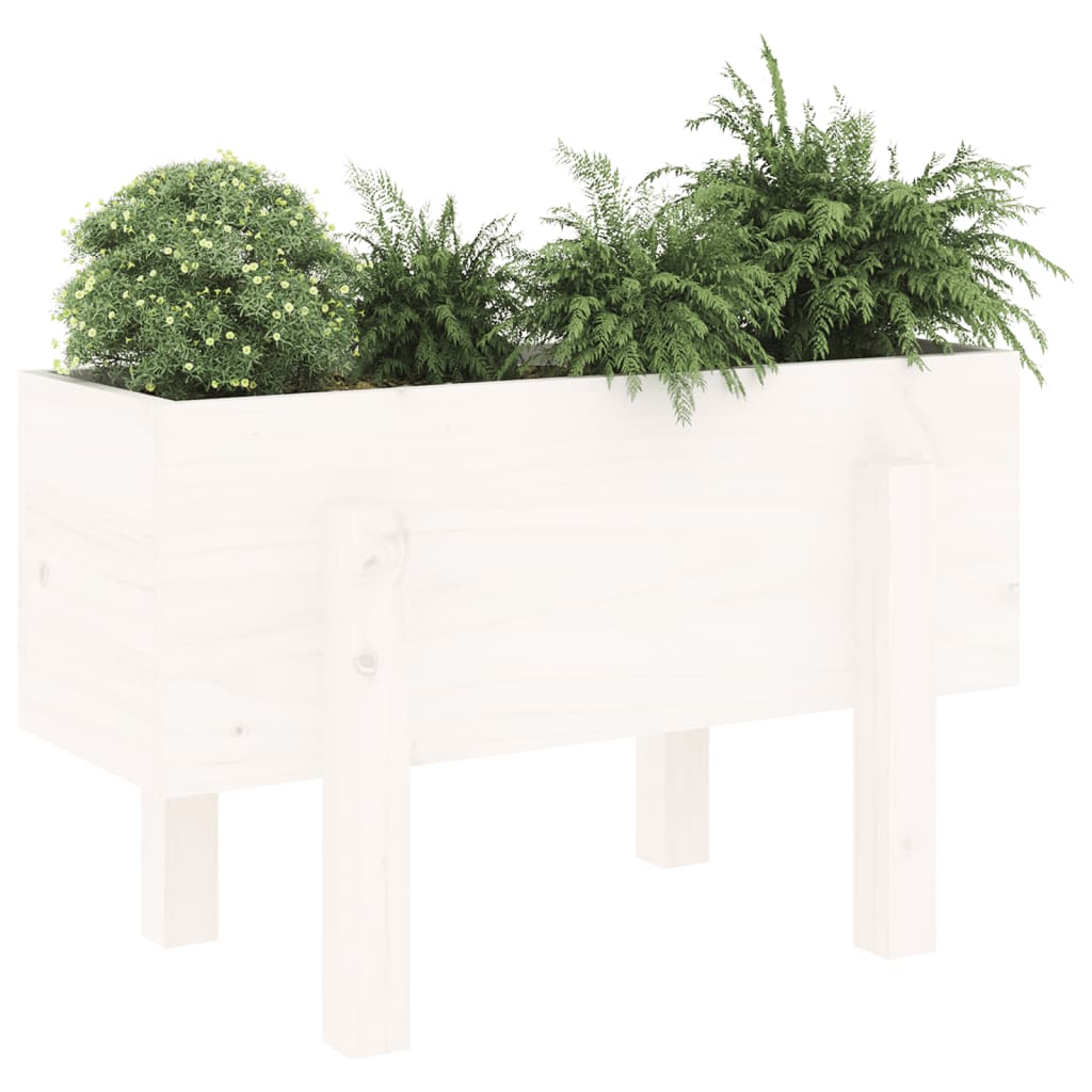 Vidaxx planter 62x30x38 cm fast fyrretræ hvid
