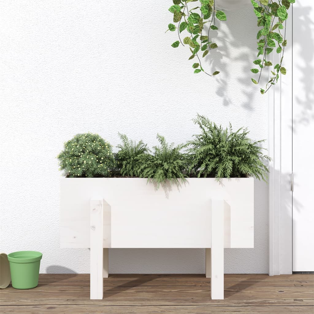 Vidaxx planter 62x30x38 cm fast fyrretræ hvid