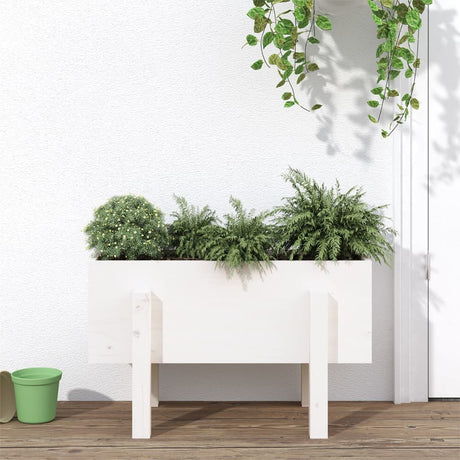 Vidaxx planter 62x30x38 cm fast fyrretræ hvid