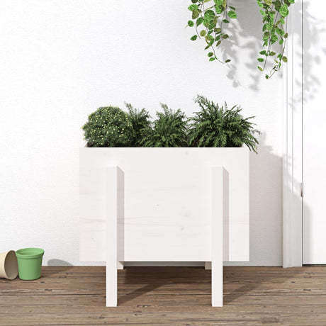 Vidaxx planter 62x50x57 cm fast fyrretræ hvid
