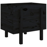 VIDAXX PLANTER 62X50X57 CM SOLID PINE TRÆ Sort