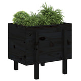 VIDAXX PLANTER 62X50X57 CM SOLID PINE TRÆ Sort