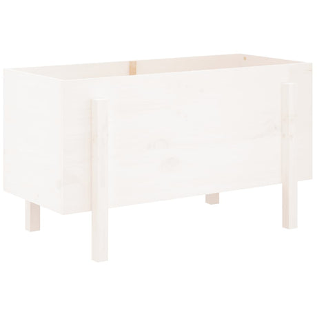 Vidaxx planter hævet 101x50x57 cm fast fyrretræ hvid