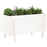 Vidaxx planter hævet 101x50x57 cm fast fyrretræ hvid