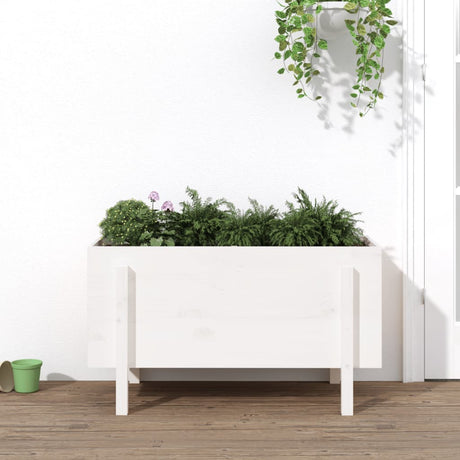 Vidaxx planter hævet 101x50x57 cm fast fyrretræ hvid